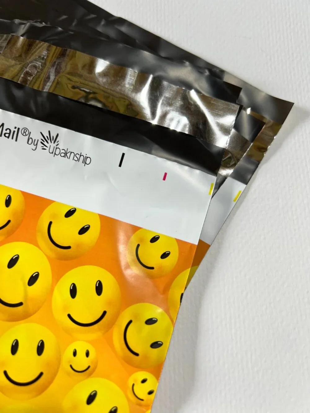 Smiley Face poly mailers 6x9 unpadded, set of 50